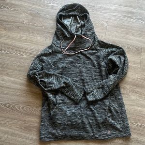 Lukka Black heathered cowl neck hoodie